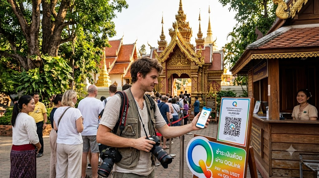 74 不換匯也能玩轉全球:QQLink用USDT線下支付重塑國際旅客地接體驗
