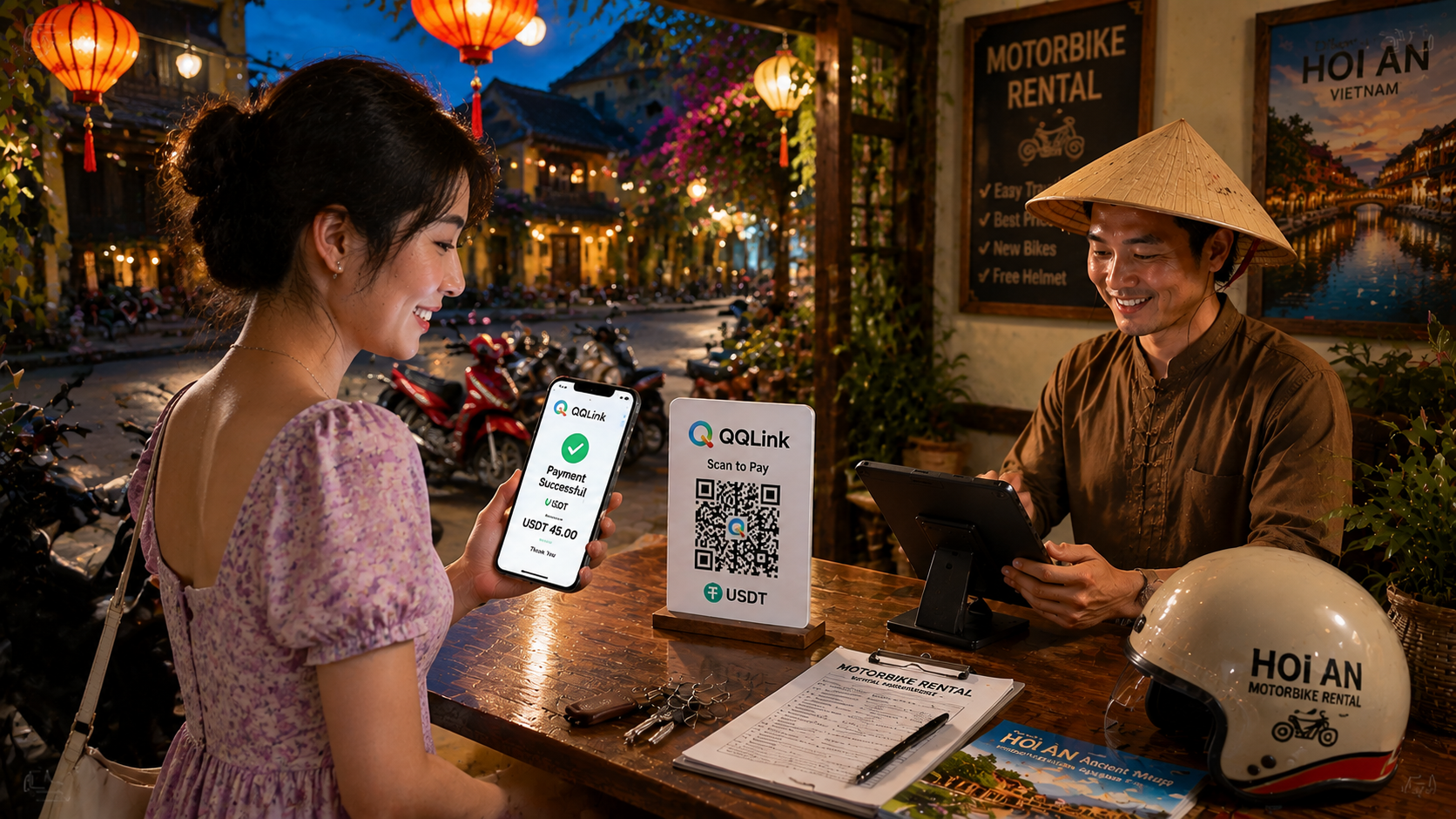 20 QQLink導入USDT線下掃碼支付,解決東南亞跨境旅遊支付痛點