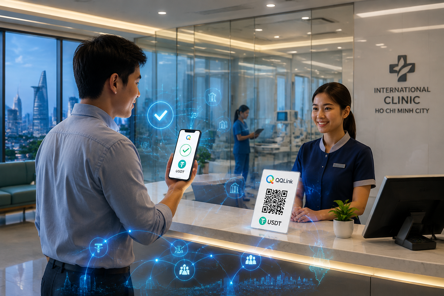 越南跨境就醫支付痛點解方：QQLink USDT掃碼支付打通東南亞線下場景