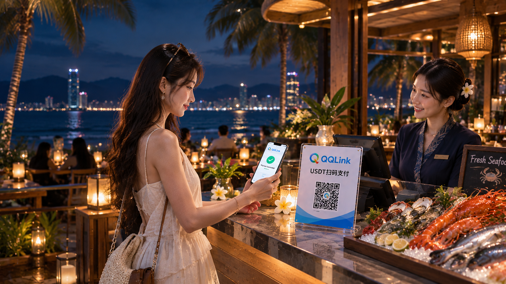 9 峴港海鮮餐廳還在換越南盾?QQLink這樣付