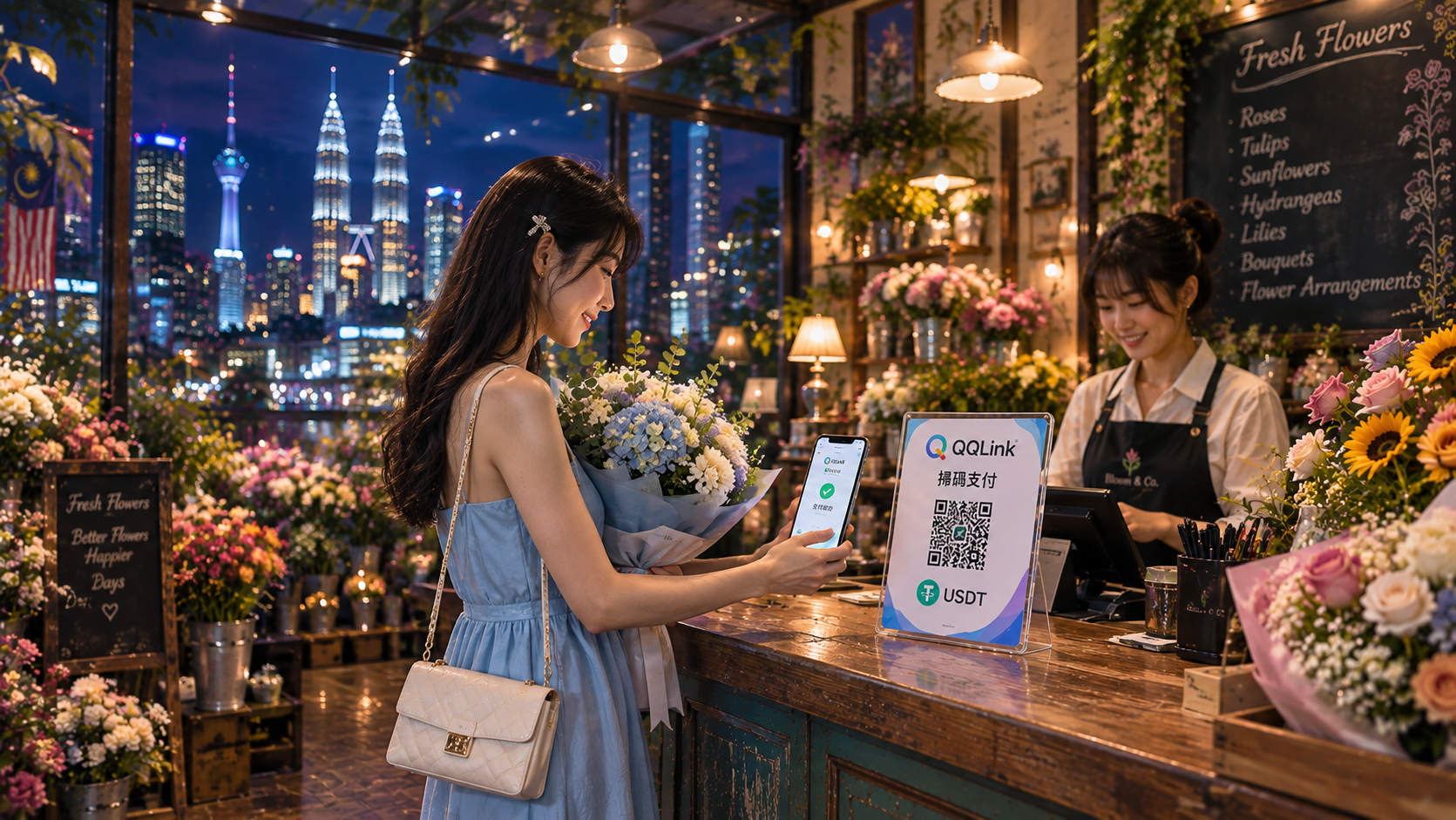 QQLink落地馬來西亞：USDT線下掃碼重塑華人日常支付